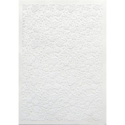 Karton welurowy "Róże biały" A4 Galeria Papieru 208411