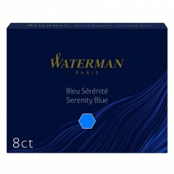 Naboje do piór wiecznych długie Waterman Blue