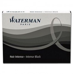 Naboje do piór wiecznych krótkie Waterman Black