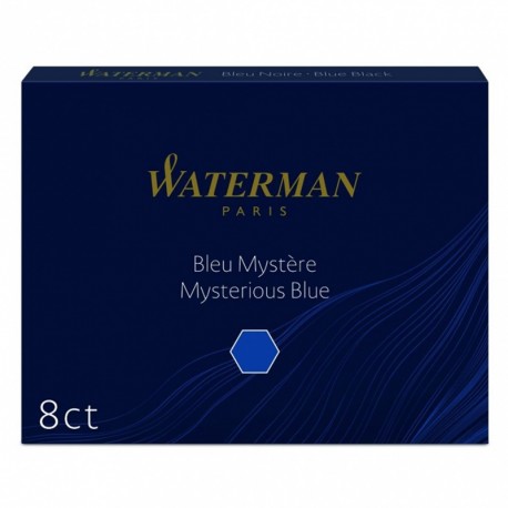 Naboje do piór wiecznych długie Waterman Blue-Black
