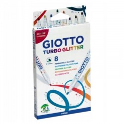 Flamastry brokatowe Giotto Turbo Glitter 8