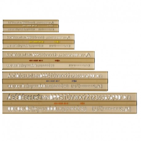 Koh-I-Noor szablon cyfrowo-literowy typ 901/2,5 mm Koh-I-Noor szablon cyfrowo-literowy typ 901/2,5 mm