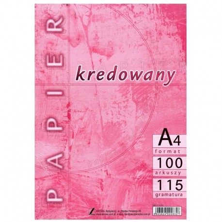 Papier kredowany A4/100k 115g Kreska