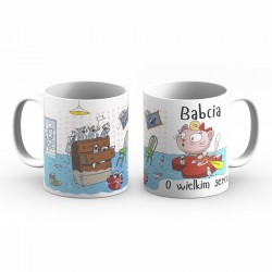 Kubek porcelanowy Babcia O Wielkim Sercu