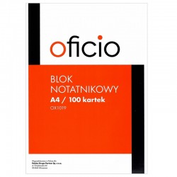 Blok notatnikowy A4/100k Oficio OX1019