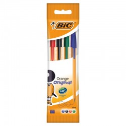 Długopisy jednorazowe mix x4 Bic Orange Original