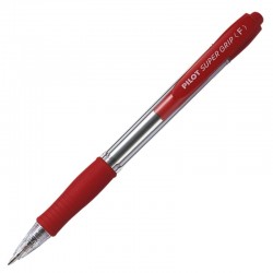 Długopis automatyczny olejowy Pilot Super Grip F Red