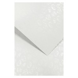 Karton ozdobny premium A4/220g "Małe Róże biały" Galeria Papieru 203501