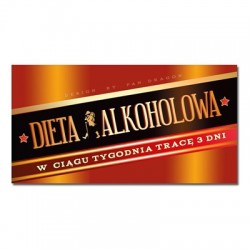 Tabliczka VIP "Dieta alkoholowa"