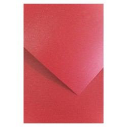 Karton ozdobny premium A4/240g "Mika czerwony" Galeria Papieru 202713