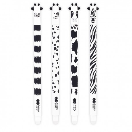 Długopis usuwalny Happy Color Black & White