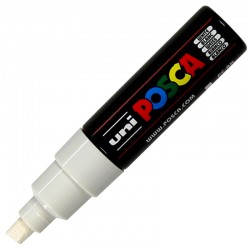 Marker z farbą plakatową Uni Posca PC-8K White