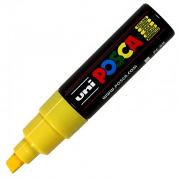 Marker z farbą plakatową Uni Posca PC-8K Yellow