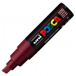 Marker z farbą plakatową Uni Posca PC-8K Red Wine