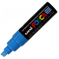 Marker z farbą plakatową Uni Posca PC-8K Light Blue