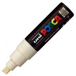 Marker z farbą plakatową Uni Posca PC-8K Ivory