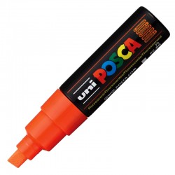 Marker z farbą plakatową Uni Posca PC-8K Fluo Orange