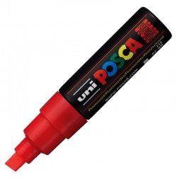 Marker z farbą plakatową Uni Posca PC-8K Fluo Red