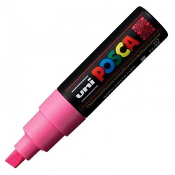 Marker z farbą plakatową Uni Posca PC-8K Fluo Pink