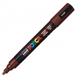 Marker z farbą plakatową Uni Posca PC-5M Cacao Brown