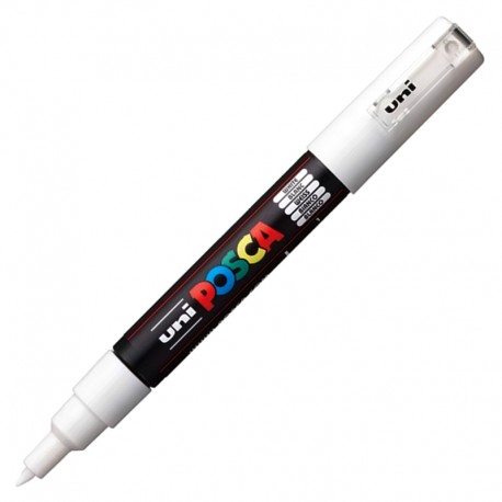 Marker z farbą plakatową Uni Posca PC-1M White Marker z farbą plakatową Uni Posca PC-1M White