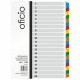 Przekładki numeryczne kartonowe A4/1-20 Oficio OX-5480
