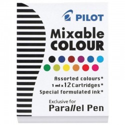 Naboje do pióra kreatywnego Pilot Parallel Mixable Colour 12