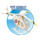 Drewniane puzzle 3D "Helikopter" Colorino PTR-36889