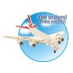 Drewniane puzzle 3D "Samolot pasażerski" Colorino PTR-36889