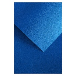 Karton brokatowy niebieski A4/5 Galeria Papieru 208110