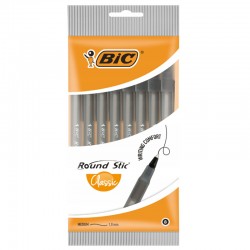 Długopisy jednorazowe x8 Bic Round Stic Classic Black