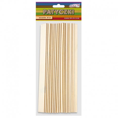 Patyczki kreatywne naturalne Aliga PK-2563