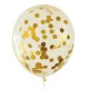 Balony z konfetti złotym x5 Aliga BKN-8575