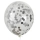 Balony z konfetti srebrnym x5 Aliga BKN-8599