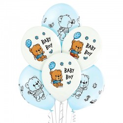 Balony z nadrukiem Baby Boy x6 Aliga BN06-671