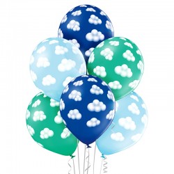 Balony metalizowane "Chmurki" x6 Aliga BN06-256