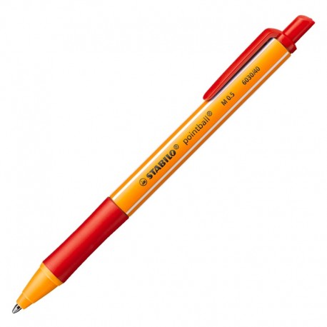 Długopis automatyczny Stabilo Pointball Red 6030/40