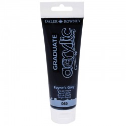 Farba akrylowa w tubce 120ml Daler-Rowney Graduate Acrylic Payne`s Grey 065