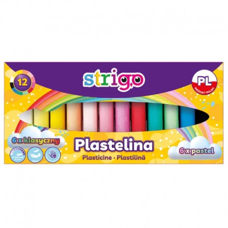 Plastelina x12 mix Strigo SSC333