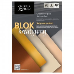Blok kreatywny A4/15k "Satynowy efekt" Galeria Papieru 258003