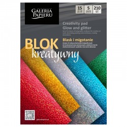 Blok kreatywny A4/15k "Blask i migotanie" Galeria Papieru 258001