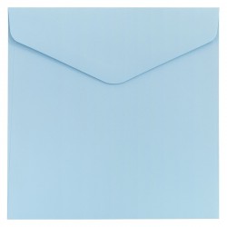 Koperty ozdobne kwadratowe KW160/10szt "Gładki niebieski" 130g Galeria Papieru 280328