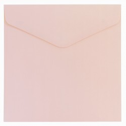 Koperty ozdobne kwadratowe KW160/10szt "Gładki różowy" 130g Galeria Papieru 280326