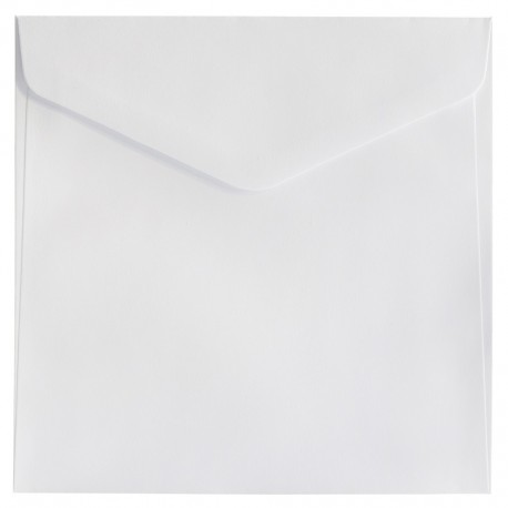 Koperty ozdobne kwadratowe KW160/10szt "Gładki biały" 150g Galeria Papieru 280391