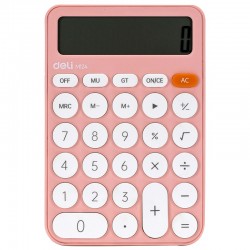 Kalkulator biurowy Deli M124 Pink