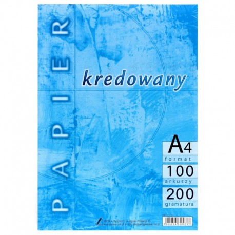 Papier kredowany A4/100k 200g Kreska