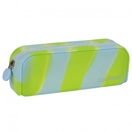 Piórnik silikonowy 1-komorowy Cool Pack Zebra - Lime Z11770