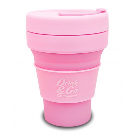 Silikonowy kubek składany Cool Pack Pastel - Powder Pink Z13647