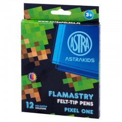 Flamastry szkolne Astra Pixel One 12