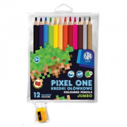 Kredki ołówkowe Jumbo okrągłe Astra Pixel One 12